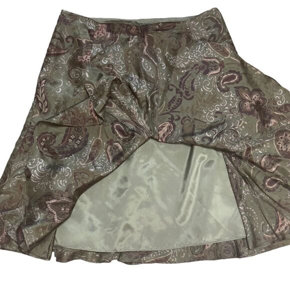Lauren Ralph Lauren 💯% Silk Skirt Size 8P - Picture 6 of 11